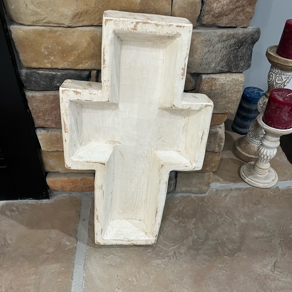 Large cross dough bowl